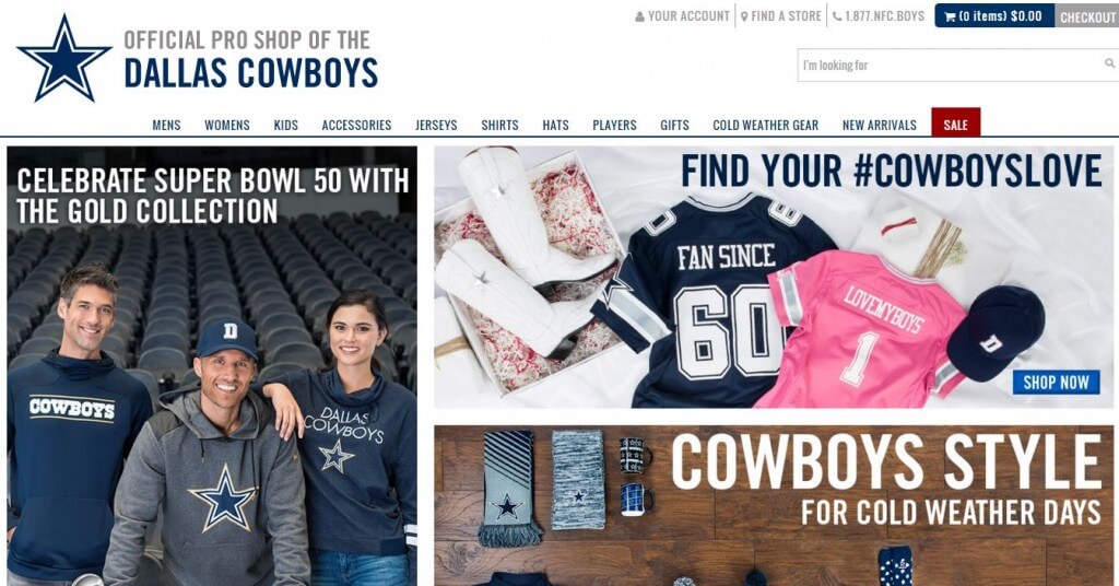 Shop Dallas Cowboys