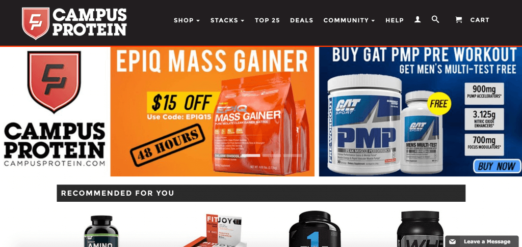 Campus Protein Shopify Plus