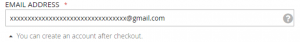 Long email address field