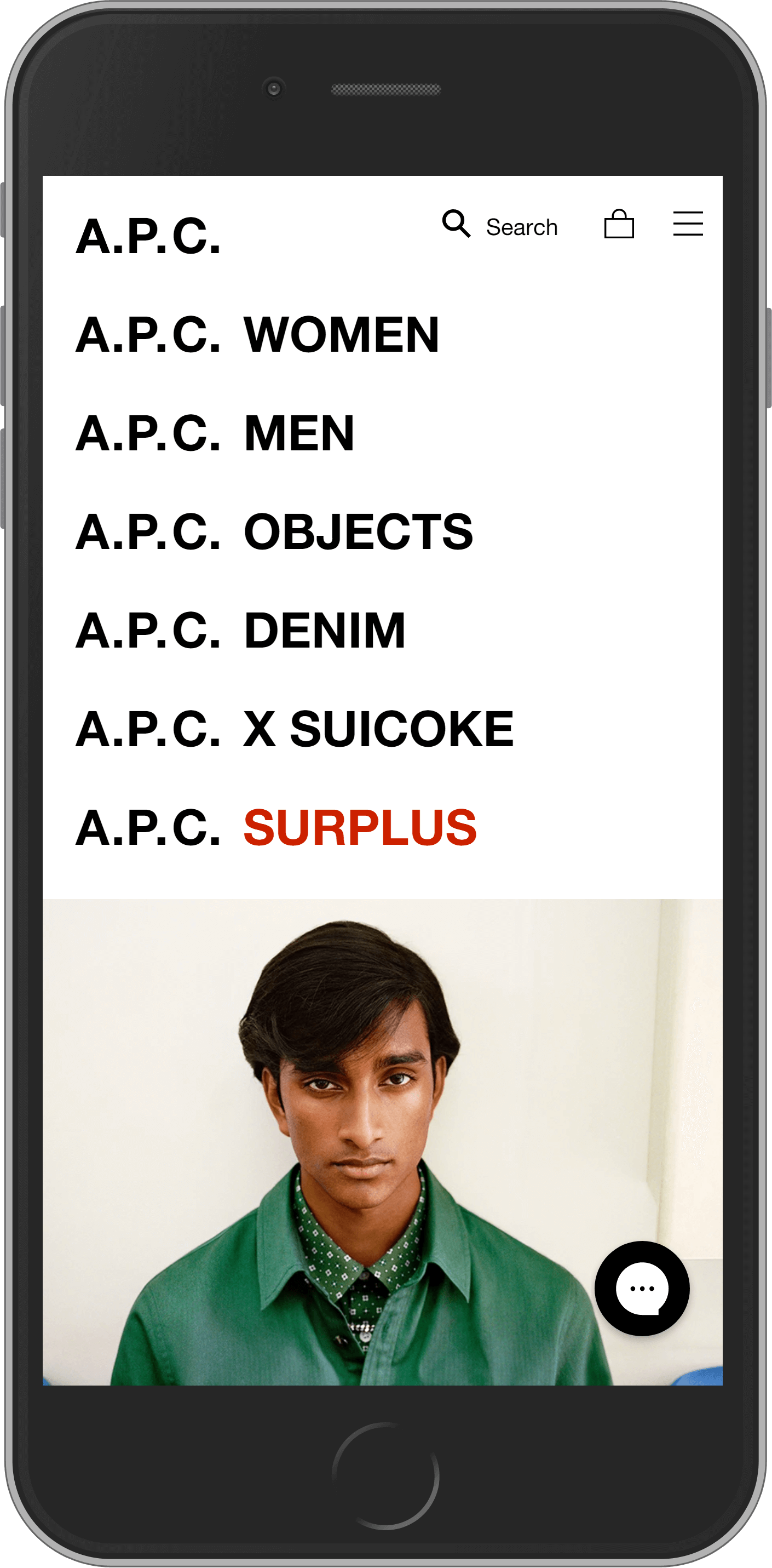 A.P.C. on mobile