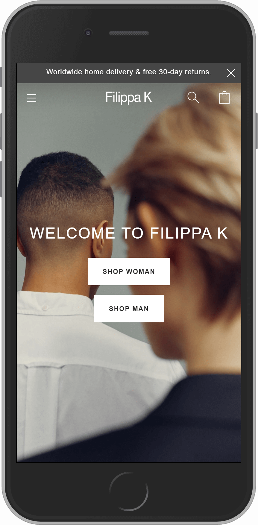 Filippa K on mobile